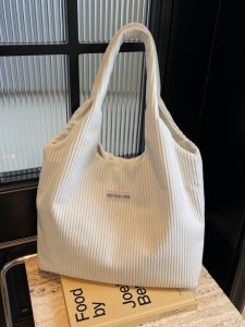 Casual Commuter Large Capacity Corduroy Womens Shoulder Bag 2025 New Autumn Winter Tote Bag for Outdoor Work And Travel