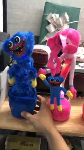 Hàng sẵn Búp Bê Poppy Playtime Huggy Wuggy Nhảy Múa Cùng Nhạc Và Đèn Nói 120 Từ T.Anh Quà Tặng Cho Bé