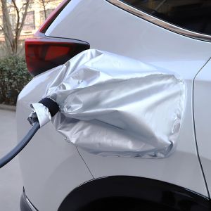 EV Charger Port Cover Electric Car Charger Plug Cover Outdoor Waterproof Winter Snow Rain UV All-Weather Protection