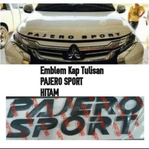 emblem kap mesin pajero sport