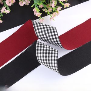 Ruy Băng Cotton Hai Mặt 4cm Rộng DIY Thủ Công Nút Thắt Bướm Lớn Phụ Kiện Tóc Kẹp Tóc Phụ Kiện Thời Trang Mùa Hè