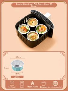 MANJIELI | Reusable Air Fryer Baking Mold