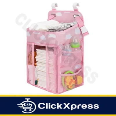 Baby Hanging Diaper Caddy /Diaper Stacker/Crib Storage/Toys/Towel/Bottle