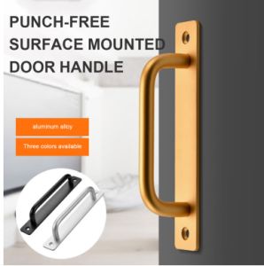 VOVA Heavy Duty Sliding Barn Door Pull Handle Set Cupboard Handle Aluminum Alloy Kitchen Cabinet Door Knob Home Furniture Handle
