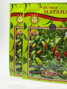 Benih Cabai Rawit Merah CR-7 10 gram Cap Bunga Matahari dataran rendah menengah tinggi unggul bibit biji cabe sambal sambel hydroponik hidroponik