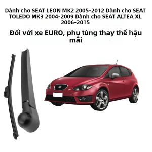 SEAT TOLEDO MK3 2004-09 ALTEA XL 06-15 LEON MK2 2005-12 Cánh Tay Gạt Nước Kính Chắn Gió Phía Sau Thay Thế Cao Su Cho Kính Chắn Gió Ô Tô