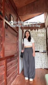 Quần Ống Siêu Rộng Ly Chéo Ulzzang Có Bigsize 105kg Vải tuyết mưa cao cấp Chun Sau Lưng sang chảnh kiêu sa