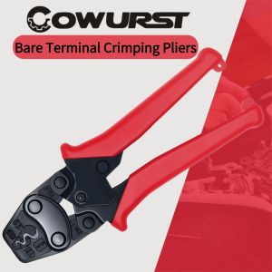 Small Bare Terminal Crimping Pliers HS-2MA Non-Insulated Terminal Pliers Ratchet Crimping Pliers Special Pliers for SC/SNB/RNB
