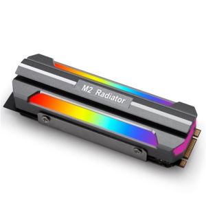 Tản Nhiệt SSD M.2 NVME 5V 3Pin ARGB Đèn Màu 2280 Slim Armor Cooler Nhôm Đen Cho Ổ Cứng Thể Rắn
