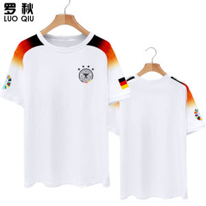 LUOQIU | Áo Thun Hút Ẩm Của Cổ Động Viên Đức UEFA Euro 2024 Kẻ Sọc Băng