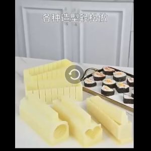 CJH SHOP Sushi Making Molder Rice Ball Cake Roll Kit Press Maker Mold Tool Japanese Kitchen Sushi Molder Tool