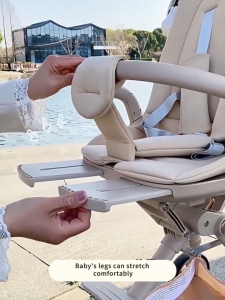 Mythbaby รถเข็นเด็ก ทีซี43 ที่นั่งปรับเอนได้ 3 ระดับ ดัน 2 ทาง ร่ม ร่มกันแดด พับได้ พกพาสะดวก รถเข็นเด็กพับได้