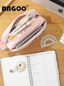 Large Pencil Case High Capacity Holder Box Storage Bag Desk Organizer Marker Pouch Pen For Middle School Office College
