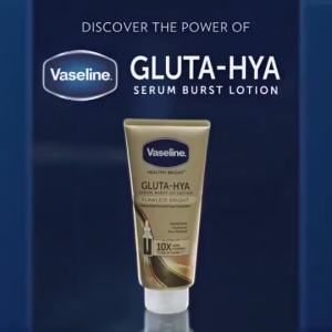 【BUY 1 GET 1 Free】Vaseline Healthy Bright Gluta-Hya Lotion - Dewy Radiance & 24H Moisturizing Healthy Bright Gluta-Hya Serum Burst Lotion - Skin Brightening..