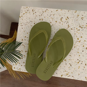 Thời Trang Sành Điệu Mùa Hè Nữ Dép Xăng Đan Chống Trơn Trượt Dép Xỏ Ngón Đáy Phẳng Phong Cách Hàn Quốc Dép Đi Trong Nhà Giày Đi Biển PVC Trên