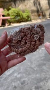 5 Cái / Bộ Màu Đen Nâu Độ Đàn Hồi Cao Dây Cao Su Cho Nữ Dây Buộc Tóc Phụ Kiện Tóc