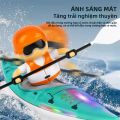 2.4G Điều Khiển Từ Xa Tàu Cao Tốc Chèo Thuyền Kayak Đua Tàu Cho Trẻ Em Trò Chơi Thi Đấu Ngoài Trời Nhựa Chống Thấm Nước Thuyền Chèo Quà Tặng. 