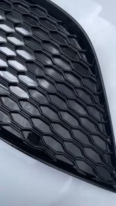 Perodua Alza 2014-2021 Front Bottom Grill Glossy Black Grilled Plug And Play Honeycomb