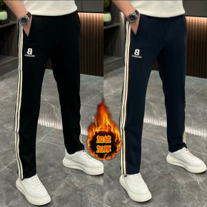 Quần Dài Nam Ống Đứng Dày Lót Lông Cừu Thời Trang Cao Cấp Thoải Mái Co Giãn Quần Dài Thường Ngày Mùa Thu Đông