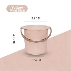 WIND LOVES FLOWERS | Small Multifunctional Circular Covered Bucket