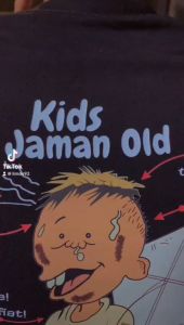 baju kaos guru ngaji kid jaman old combed 30s premium terbaru sablon DTF