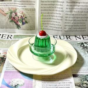 Pudding New Summer Greenstyle Honeydew Melon Soda Jelly Photo Prop – Cute Girl Dripping Glue 2D Art Desktop Layout Ornaments