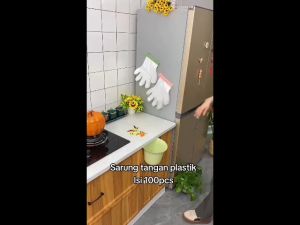 SARUNG TANGAN PLASTIK ISI 100 PCS/PAK SARUNG TANGAN MAKANAN SARUNG TANGAN PLASTIK SEKALI PAKAI BUANG TERMURAH