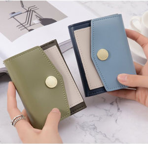 Ví nữ cầm tay gấp gọn phối màu trẻ trung thời trang nhiều ngăn tiện dụng LX164