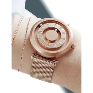 นาฬิกาข้อมือลูกบอลแม่เหล็กระดับพรีเมี่ยมนาฬิกาข้อมือยอดนิยมบุคลิกภาพสุดเท่ของขวัญที่ดีที่สุดสำหรับวันครบรอบแต่งงานเจ้าบ่าวเจ้าสาวแฟนหนุ่มนาฬิกาแฟชั่นบุคลิกเรียบง่ายอารมณ์หรูหรา2025ชายและหญิง