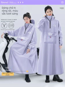 KeyRu | Raincoat for Women Long Full-body Waterproof Single-person Adult Outerwear Cycling Rainwear