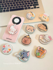 Portable Magnetic Phone Case Cute Cartoon Pattern Strong Absorption Detachable Shockproof Womens Model for Huawei And Apple Phones