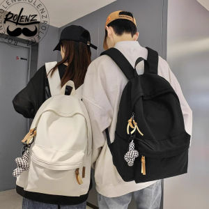 กระเป๋าเป้สะพายหลัง Rolenz แบรนด์เนมสุดหรูสำหรับนักเรียนมัธยมปลาย ความจุขนาดใหญ่ กระเป๋าเป้สะพายหลังแบบผ้าป้องกันกระดูกสันหลังสำหรับนักเรียนชายและหญิง กระเป๋าสะพายไหล่คู่