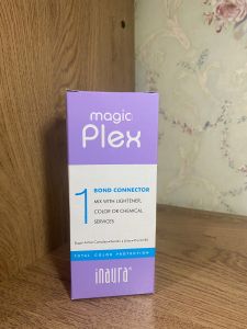 INAURA MAGIA PLEX SERIES COLOR  inaura 1 bond connector  2 magia plex sealer  3 color lock mask  4 magia plex color lock shampoo  5 color lock conditioner