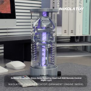 NIKOLATOY | Stress Relief Rotating Steel Balls RGB Controlled Desk Lamp