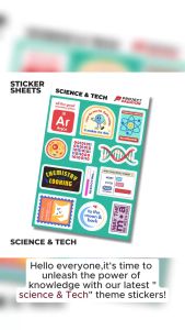 "Science & Tech" theme stickers by Project Padayon