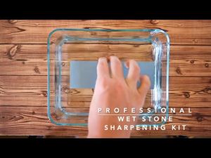 Whetstone Sharpening Stone (1000/4000 Grit) and (400/1000 Grit)- Knife Sharpener Stone -  Rubber Stone Holder Included