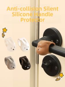 Silicone Door Handle Anti-Collision Pad Door Closer No Punching New Window Entrance Windproof Silent Door Bang Absorption