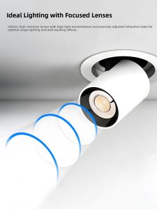 ZIQING | Adjustable Focus Anti-Glare Cob Spot Light 75mm