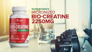 Nutri Botanics Bio Creatine Monohydrate 2250mg - 90 Capsule - Easily Absorbed Increase Muscle Size & Strength Quick Muscle Recovery