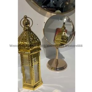 Cermin Rias Meja Bulat Pembesaran Kaca Make Up Zoom WEO IF5857