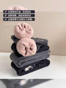 กางเกงเลกกิ้งเพิ่มความหนาสำหรับเด็กหญิงชุดฤดูหนาวแบบใหม่ปี2024ชุดเด็กกางเกงลำลองกางเกงรัดรูปให้ความอบอุ่นสำหรับเด็กกางเกงเด็ก