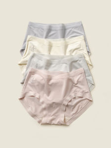 Class a Womens mid Low Waist Panties 80 Modal 7A Antibacterial Mulberry Silk Extended Crotch Four Seasons Style Underwear