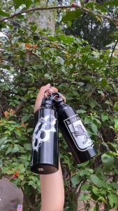 Tumbler Sporty Band Metal 500ml 750ml / Tumbler stainless / Tumbler aestetik / Botol Minum / Tumbler Minum / Tahan Karat / Carabiner Skena / Tumbler anti bocor termos skena band Botol Olahraga Sepeda Keren