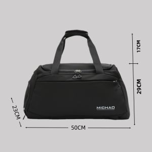 Large Capacity Outdoor Travel Fitness Storage Bag Double Shoulder Crossbody Shoe Compartment Wet And Dry Separation Handbag