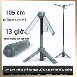 Đèn Lồng Cắm Trại Di Động Có Thể Sạc Lại 8000mAh Đèn Pin Ngoài Trời Có Thể Thu Gọn Để Đi Bộ Câu Cá - Đèn Cắm Trại Nhỏ Gọn