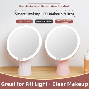 Smart Table Makeup Mirror Touch Light Charging