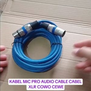 V189 ORIGINAL KABEL MIC PRO AUDIO CABLE CABEL XLR COWO CEWE KABEL IN OUT 3 PIN MICROPHONE TO MIXER J