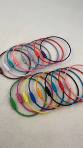 [Ready Stock] Color steel wire rope Wire Ring 5cm Wire  Round  key chain 喷漆彩色钢丝绳 钥匙圈烤漆钥匙扣diy配件钢丝圈挂件