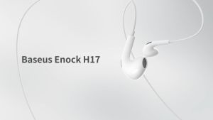 Baseus H17 Headset Cable Handsfree Encok Jack 3.5mm Wired Earphone with MIC