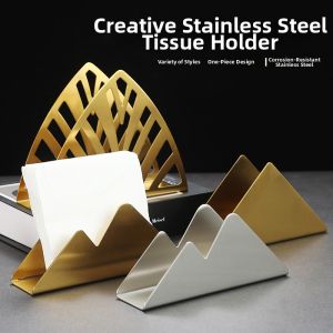 MAIYUQI | New Gold Stainless Steel Napkin Holder